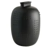 Nuove Forme Code Black Vaso in ceramica a pois neri di Arik Levy> Vasi Decorativi