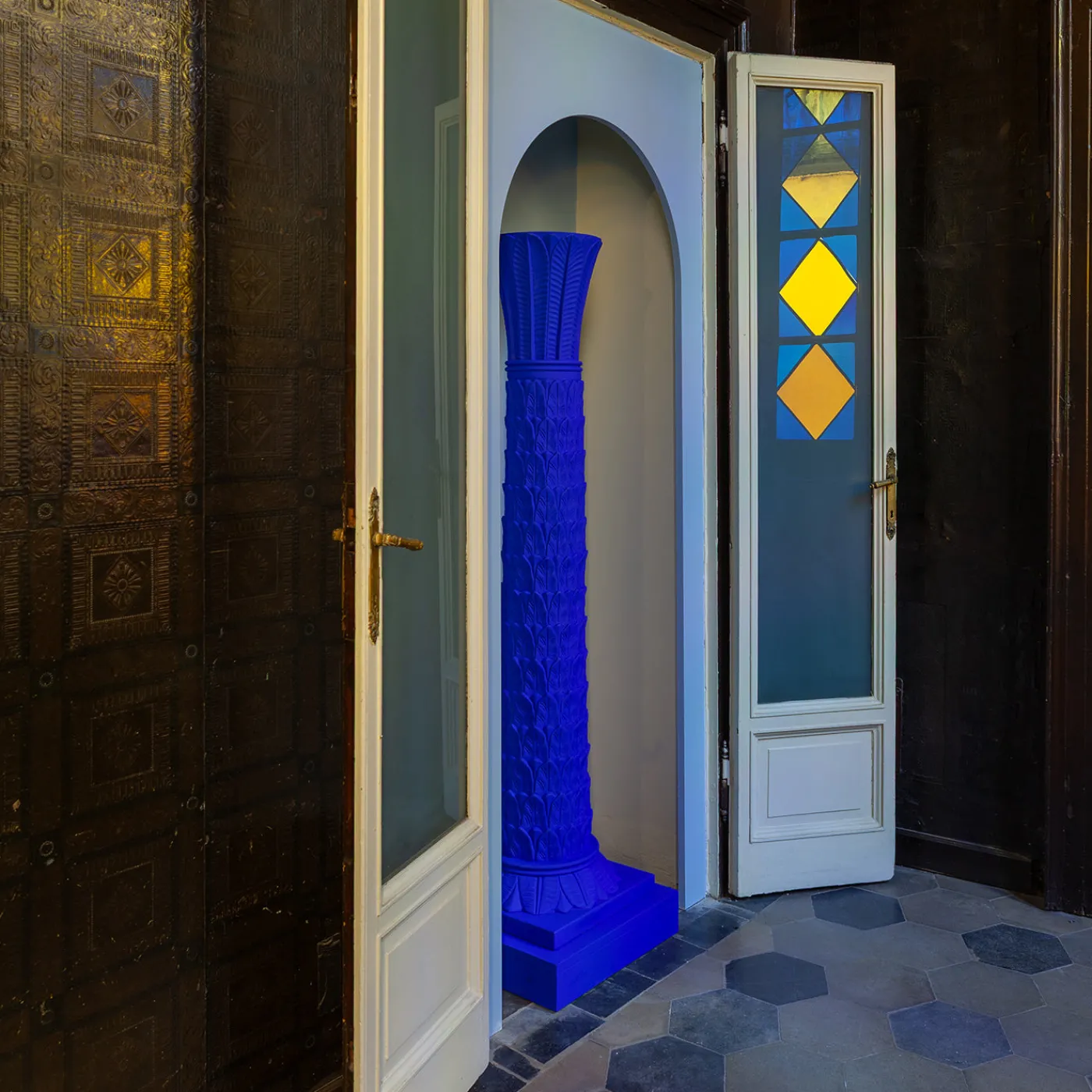 Pietrachiara Colonna Decorativa Anne Blu Intenso> Sculture Decorative