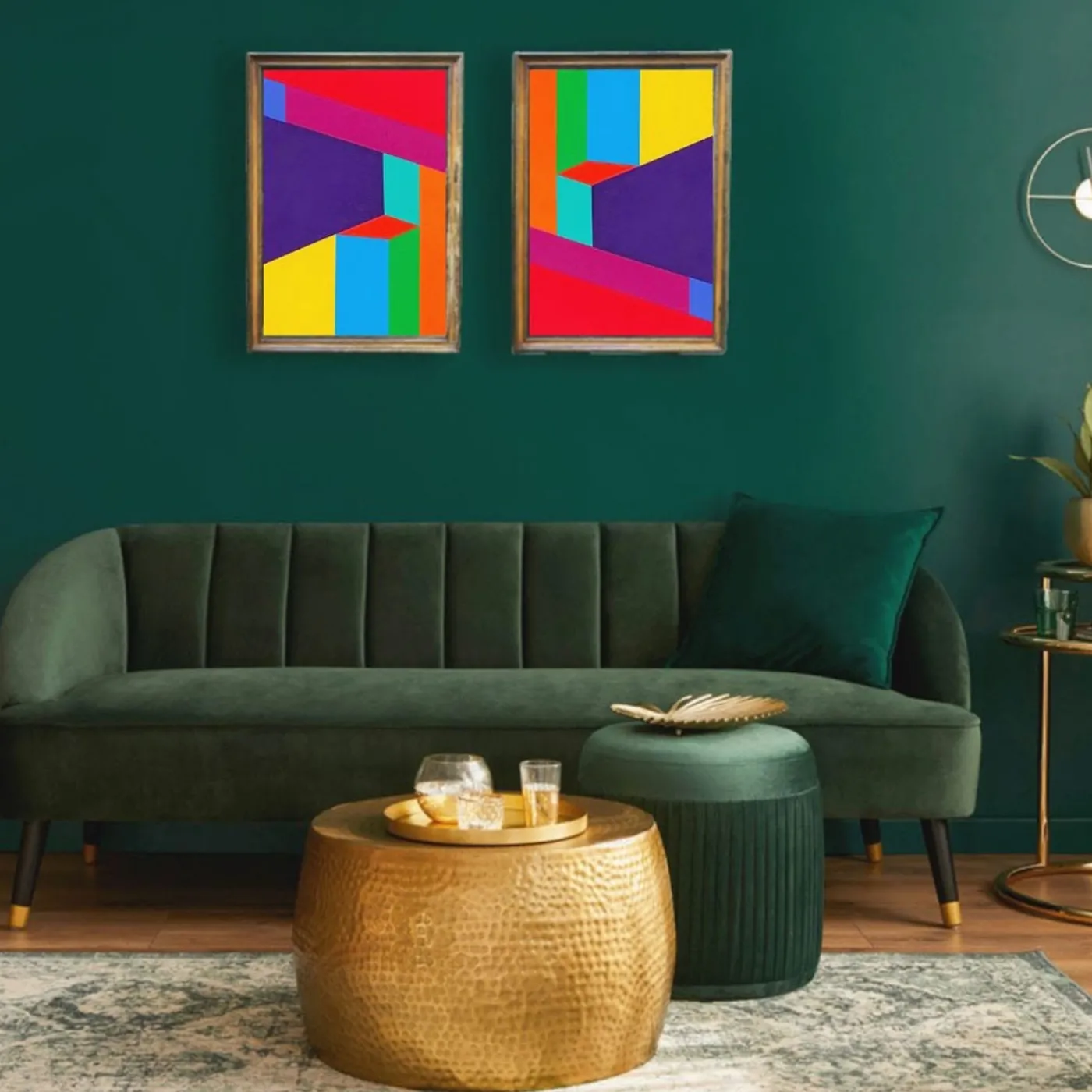 Le Meduse Color Spaces Albirit Pittura acrilica su tela> Pannelli Decorativi