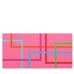 Le Meduse Color Spaces In Fondo è Rosa Pittura acrilica su tela> Pannelli Decorativi