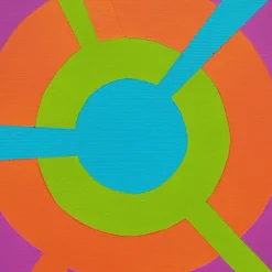 Le Meduse Color Spaces Mandala Pittura acrilica polimaterica su tela> Pannelli Decorativi