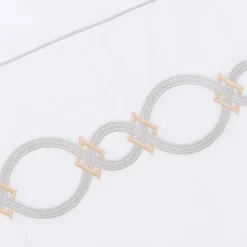 TessilArte Completo Letto Bluemoon in Raso di Cotone Ricamato Bianco> Biancheria Da Letto