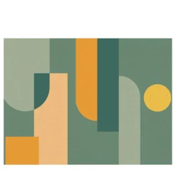 Officinarkitettura Composition Green Bhaus 100 Carta da parati> Carte Da Parati