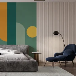 Officinarkitettura Composition Green Bhaus 100 Carta da parati><noscript><img width=