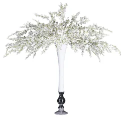 VGnewtrend Composizione floreale bianca Sayonara con vaso bianco> Vasi Da Fiori