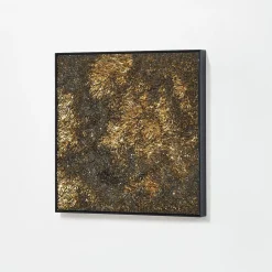 CaCO3 Studio Composizone N1 Set Di 5 Pannelli Decorativi In Vetro Oro> Pannelli Decorativi