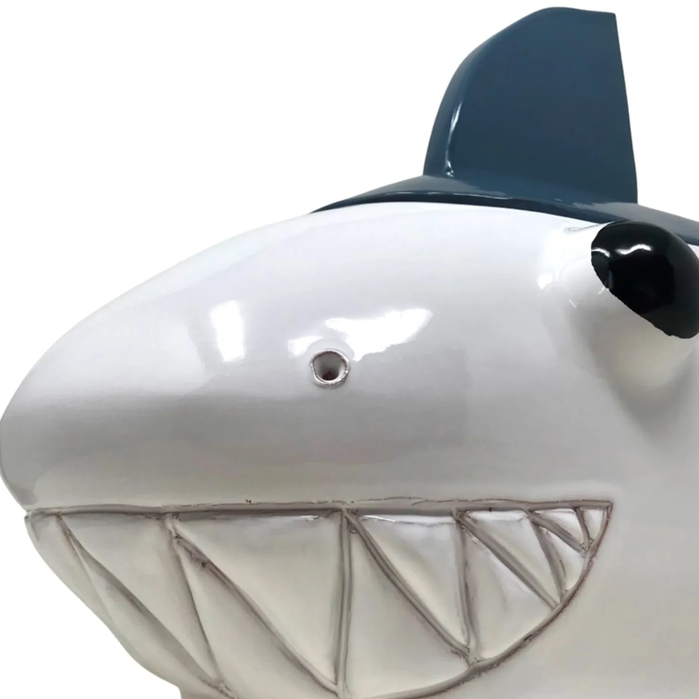 Freaklab Contenitore grande squalo blu-grigio e bianchi con coperchio> Statuine