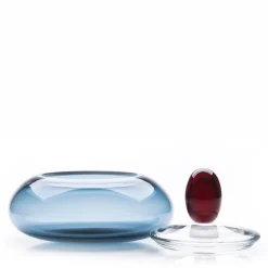 Purho Contenitore Kountess rosso-blu con coperchio><noscript><img width=