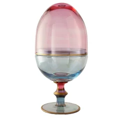 Griffe Montenapoleone by Vetrerie di Empoli Contenitore per uova grandi Arlecchino> Sculture Decorative