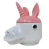 Freaklab Contenitore piccolo unicorno rosa e bianco con coperchio> Statuine