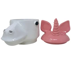 Freaklab Contenitore piccolo unicorno rosa e bianco con coperchio><noscript><img width=