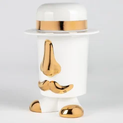 Andrea Maestri Contenitore Renato White> Vasi Figurativi