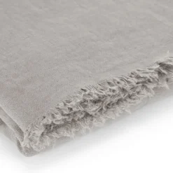 Once Milano Coperta Canvas in lino beige> Coperte