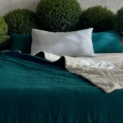 Once Milano Coperta di lino della foresta con profili><noscript><img width=