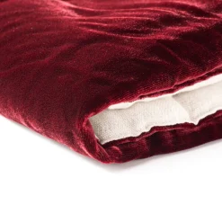 Once Milano Coperta di velluto rosso e lino><noscript><img width=