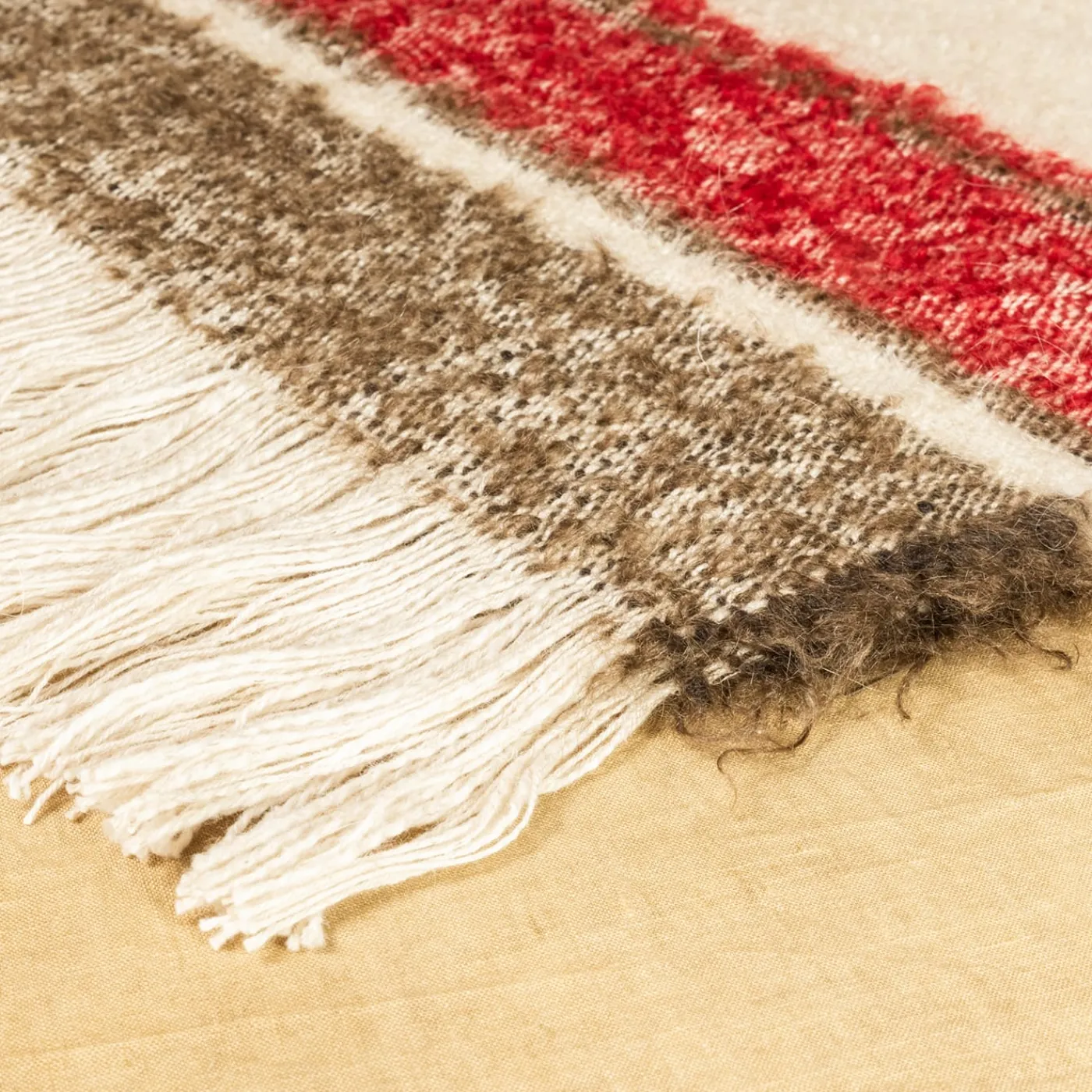 The House of Lyria Coperta Futuro con frange a righe policrome> Coperte