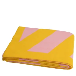 Masserano Cashmere Coperta giallo e rosa Candy> Coperte