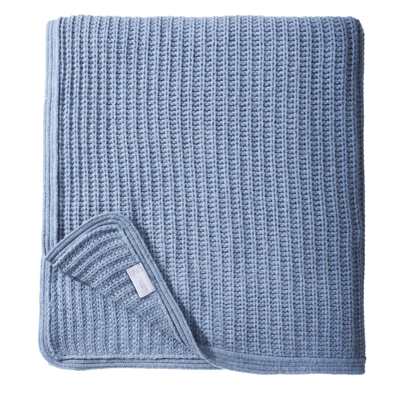 UnoCashmere Coperta grande in denim e cashmere> Coperte