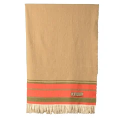 The House of Lyria Coperta Grottesco a righe policrome in seta e lana #2> Coperte