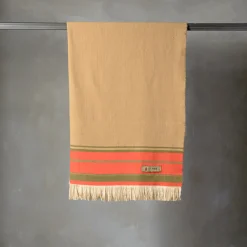 The House of Lyria Coperta Grottesco a righe policrome in seta e lana #2> Coperte