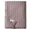 UnoCashmere Coperta media in cashmere pied de poule color malva> Coperte