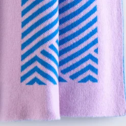 Masserano Cashmere Coperta Mila blu e rosa> Coperte