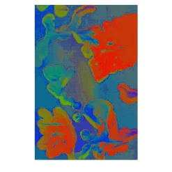 Lanificio Leo Coperta Multicolore in Lana Merino Sky, Cloud, Umbrella #2> Coperte