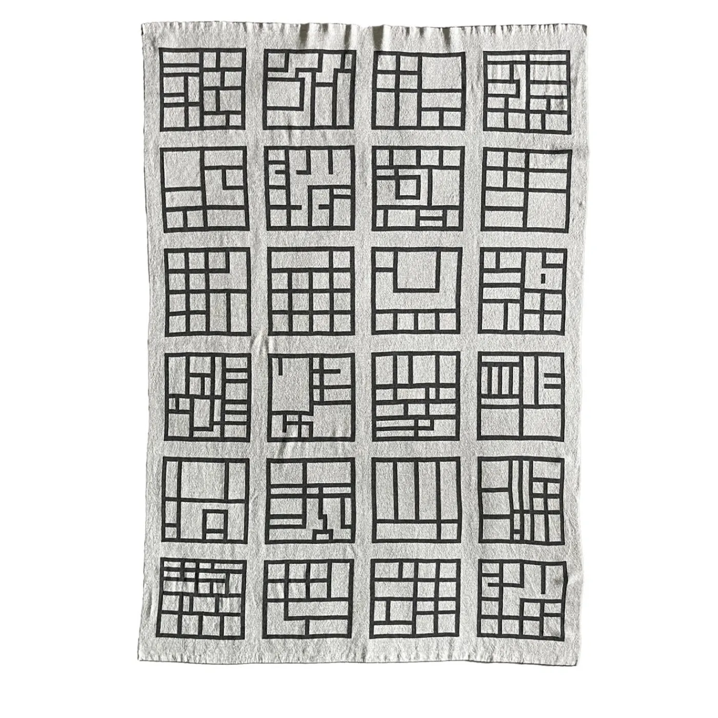 Lanificio Leo Coperta nera Insula di V. Mancini e P. Iaconantonio> Coperte