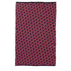 Lanificio Leo Coperta Plaid Lana 01 a motivi rossi e grigi di Giulio Iacchetti> Coperte