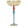 Griffe Montenapoleone by Vetrerie di Empoli Coppa Arlecchino su stelo alto> Centrotavola