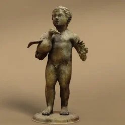 Fonderia Artistica Ruocco Coppia di sculture Cherubini in bronzo><noscript><img width=