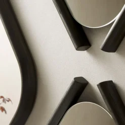 Morica Design Coppia di specchi in legno Eye Bis con cornice in rovere massiccio><noscript><img width=