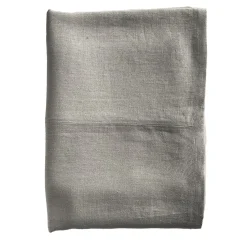 Once Milano Copriletto in Lino Pesante Sabbia con Cuciture> Biancheria Da Letto