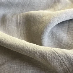 Once Milano Copriletto in Lino Pesante Sabbia con Cuciture> Biancheria Da Letto