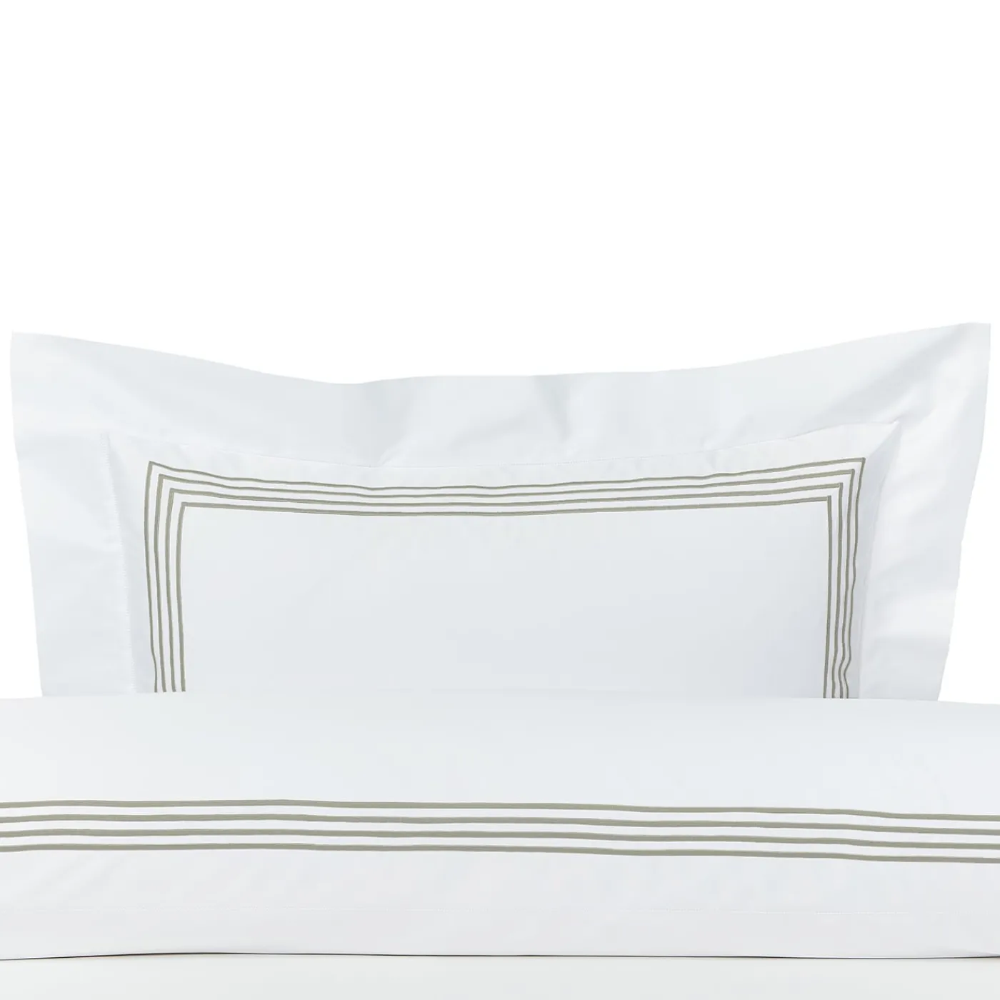 Verderoccia Copripiumino King americano bianco e grigio di Four Generations> Biancheria Da Letto