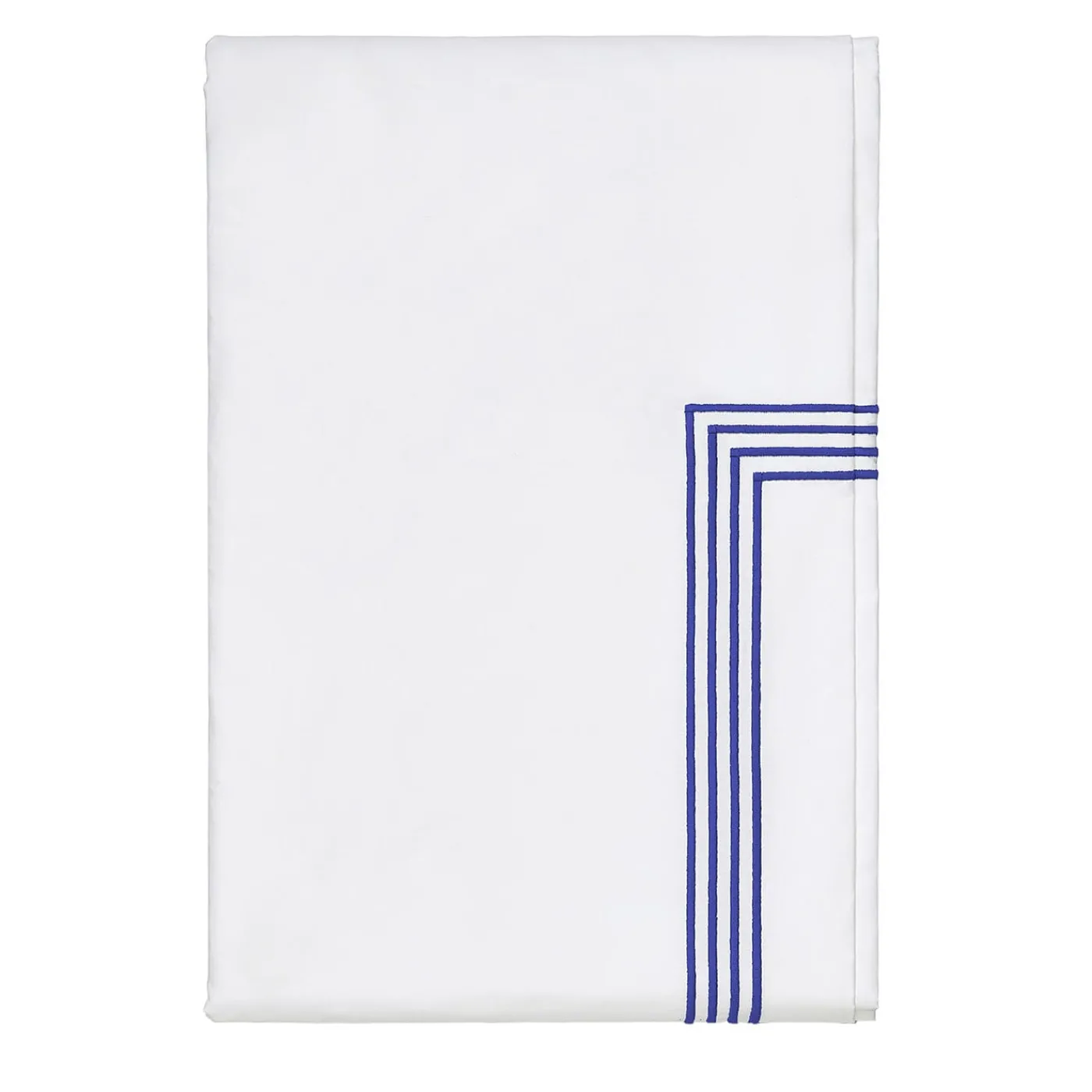 Verderoccia Copripiumino King US bianco e blu brillante di Four Generations> Biancheria Da Letto