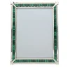 Petri Firenze Cornice fotografica in malachite verde e argento> Cornici
