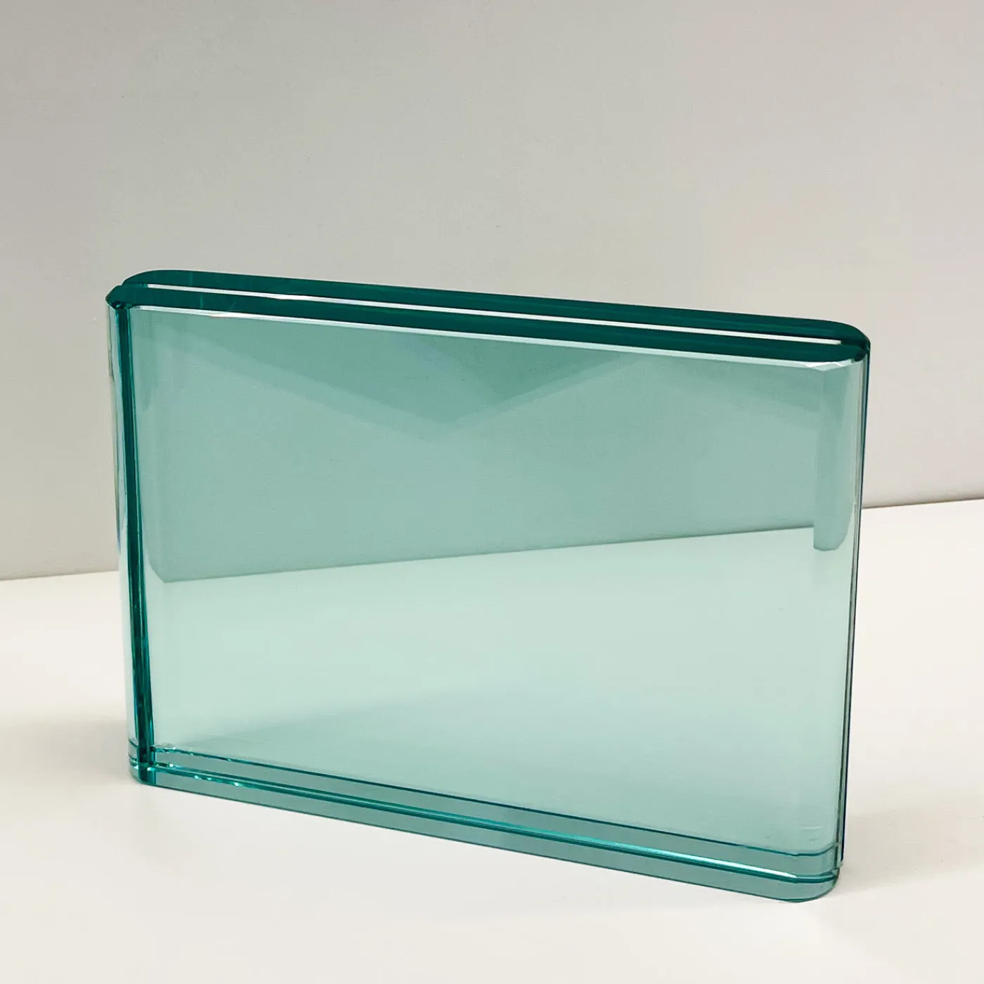 Ghirò Studio Cornice orizzontale in cristallo acquamarina> Cornici