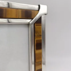 Petri Firenze Cornice per foto in Occhio di Tigre Marrone e Argento> Cornici