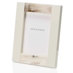 Arcahorn Cornice rettangolare grande Medea in corno color avorio> Cornici