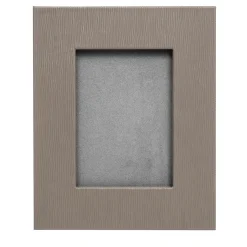 Pinetti Cornice rettangolare piccola in pelle color taupe> Cornici