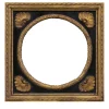 Caiafa Cornice rotonda in ebano e oro> Cornici