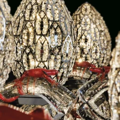 VGnewtrend Corno di vetro con geco rosso><noscript><img width=