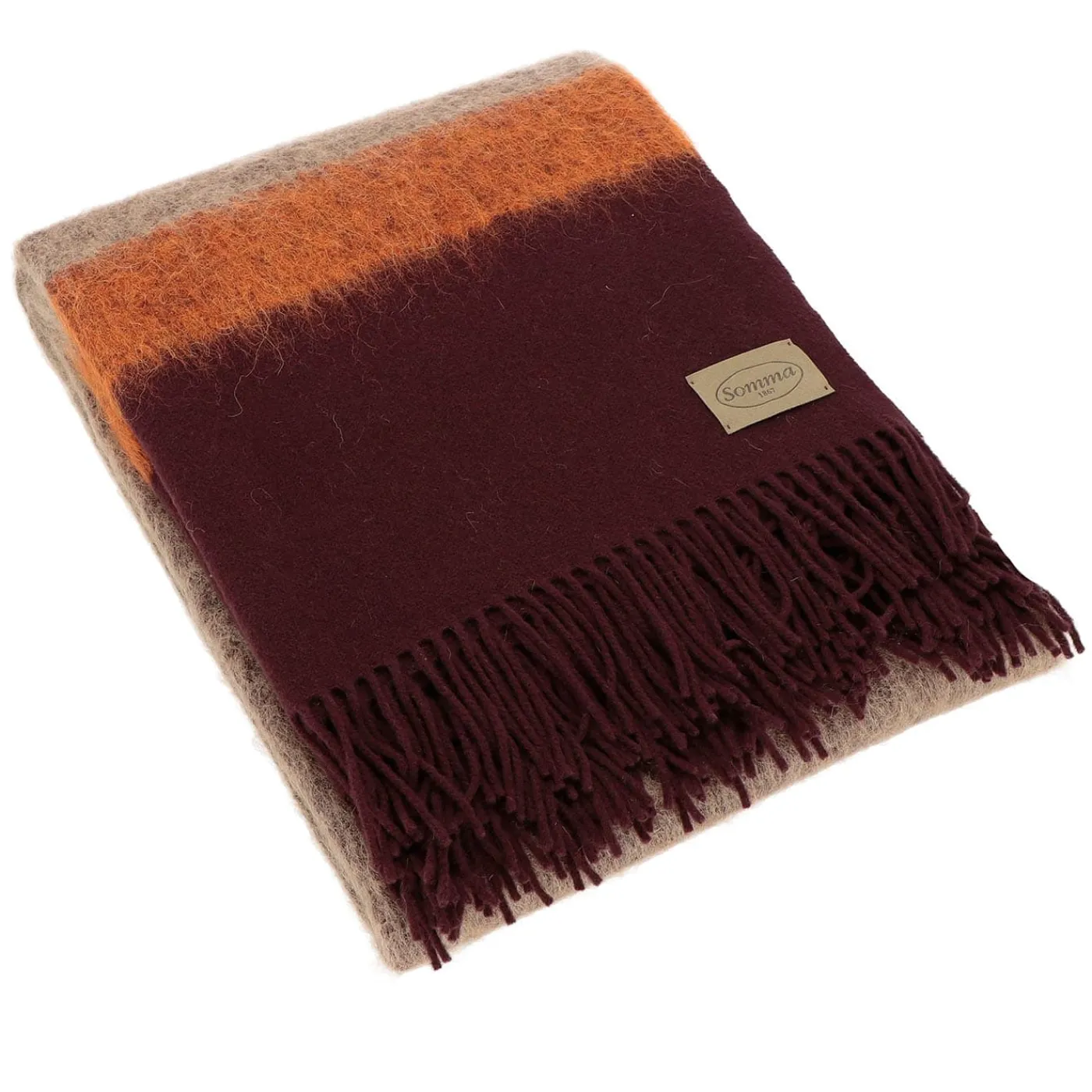 Somma 1867 Cosmo Plaid Beige e Rosso> Coperte