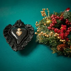 Cuore di Argilla CUORE IN CERAMICA NERA BAD ROMANCE><noscript><img width=