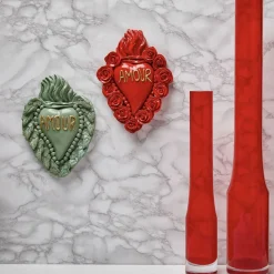 Cuore di Argilla CUORE IN CERAMICA ROSSO PASSIONE><noscript><img width=