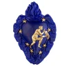 Cuore di Argilla Cuore in ceramica Zodiaco Aquarius> Sculture Da Parete