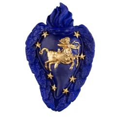 Cuore di Argilla Cuore in ceramica Zodiaco Sagittario> Sculture Da Parete