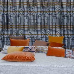 l'Opificio Cuscino a rullo terracotta in tessuto Les Intrigues><noscript><img width=