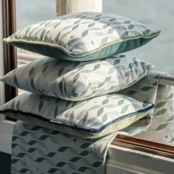 l'Opificio Cuscino Carrè azzurro in tessuto Jacquard TALIA><noscript><img width=